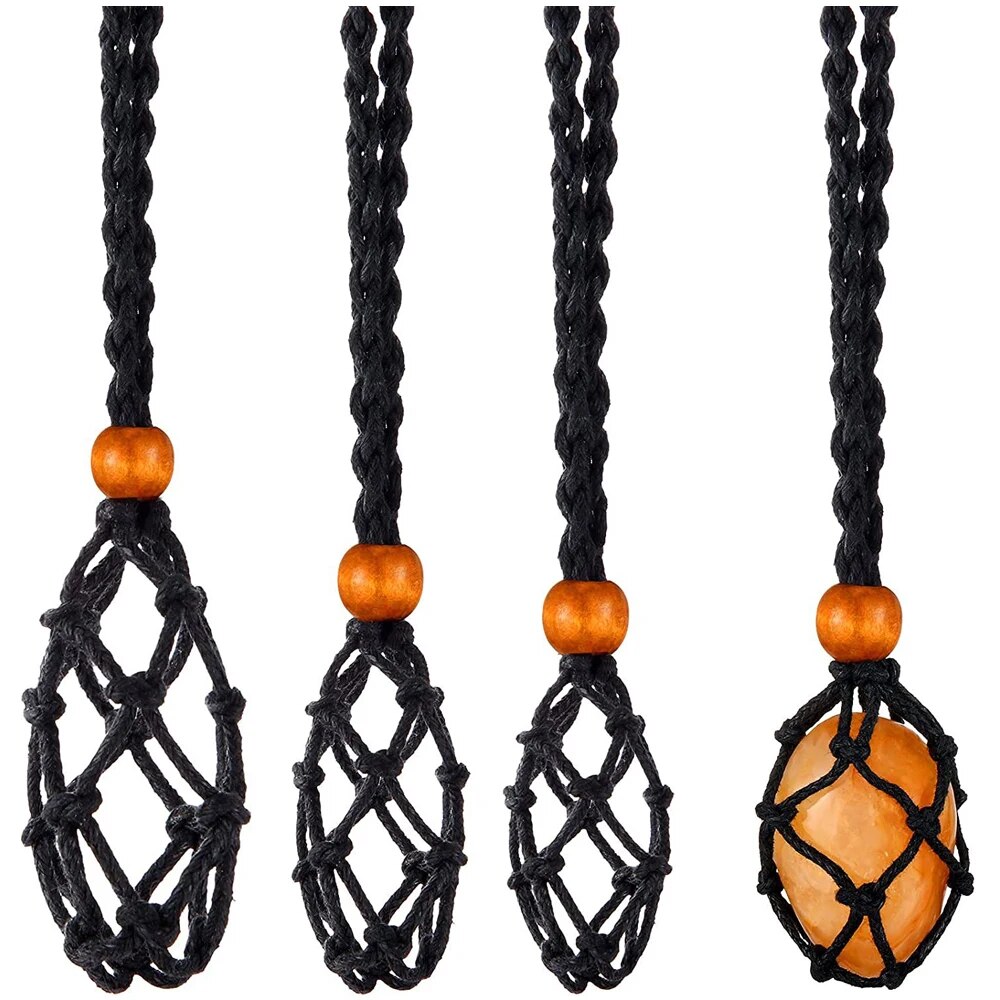 Crystal Mesh Fabric - Ciondolo per collana intrecciata tascabile in