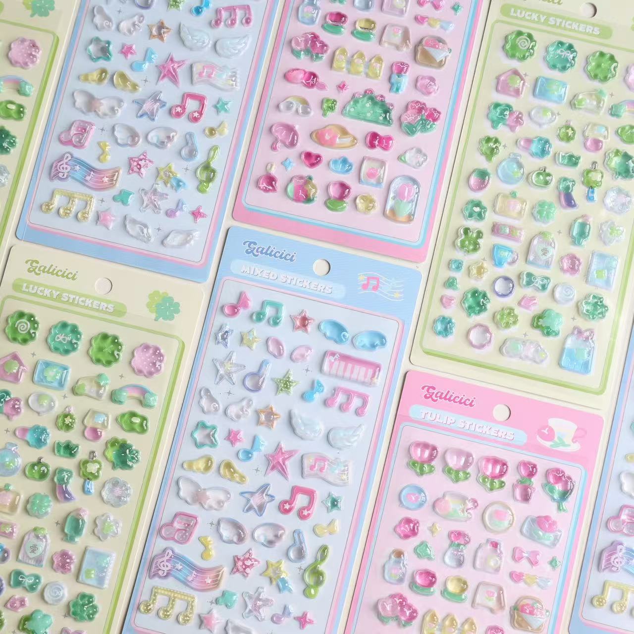 Embellishments For Scrapbooking - 1PC/3PC Adesivo in Cristallo Coreano Tridimensionale