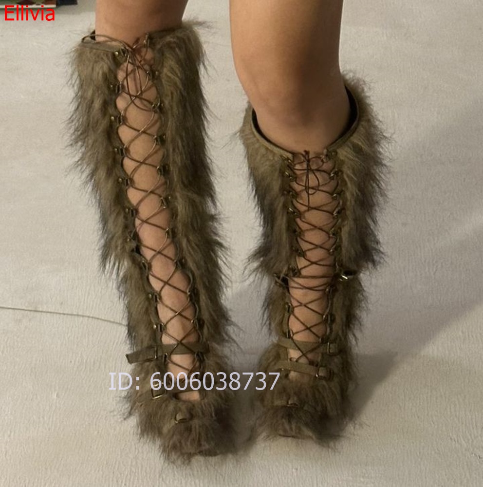 Stivali alti al ginocchio in p - Elastic Lace Trim recensione e prezzo