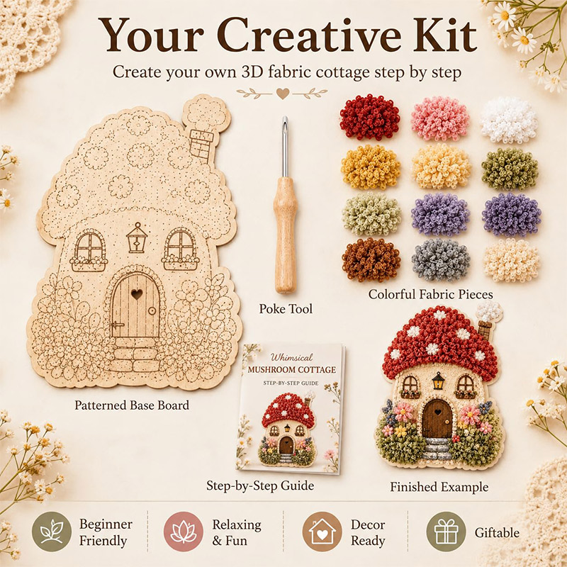 Kit Fai-da-Te Casa dei Funghi  - Embroidery Craft recensione e prezzo